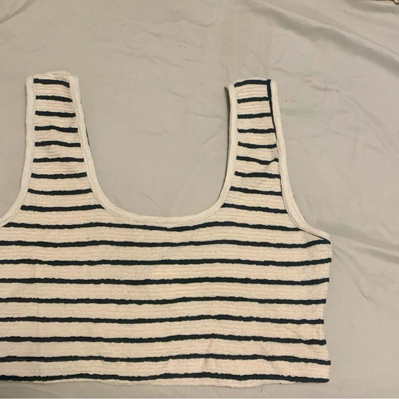 Free People Beach crop tank ivory with stripes - Picture 7 of 13